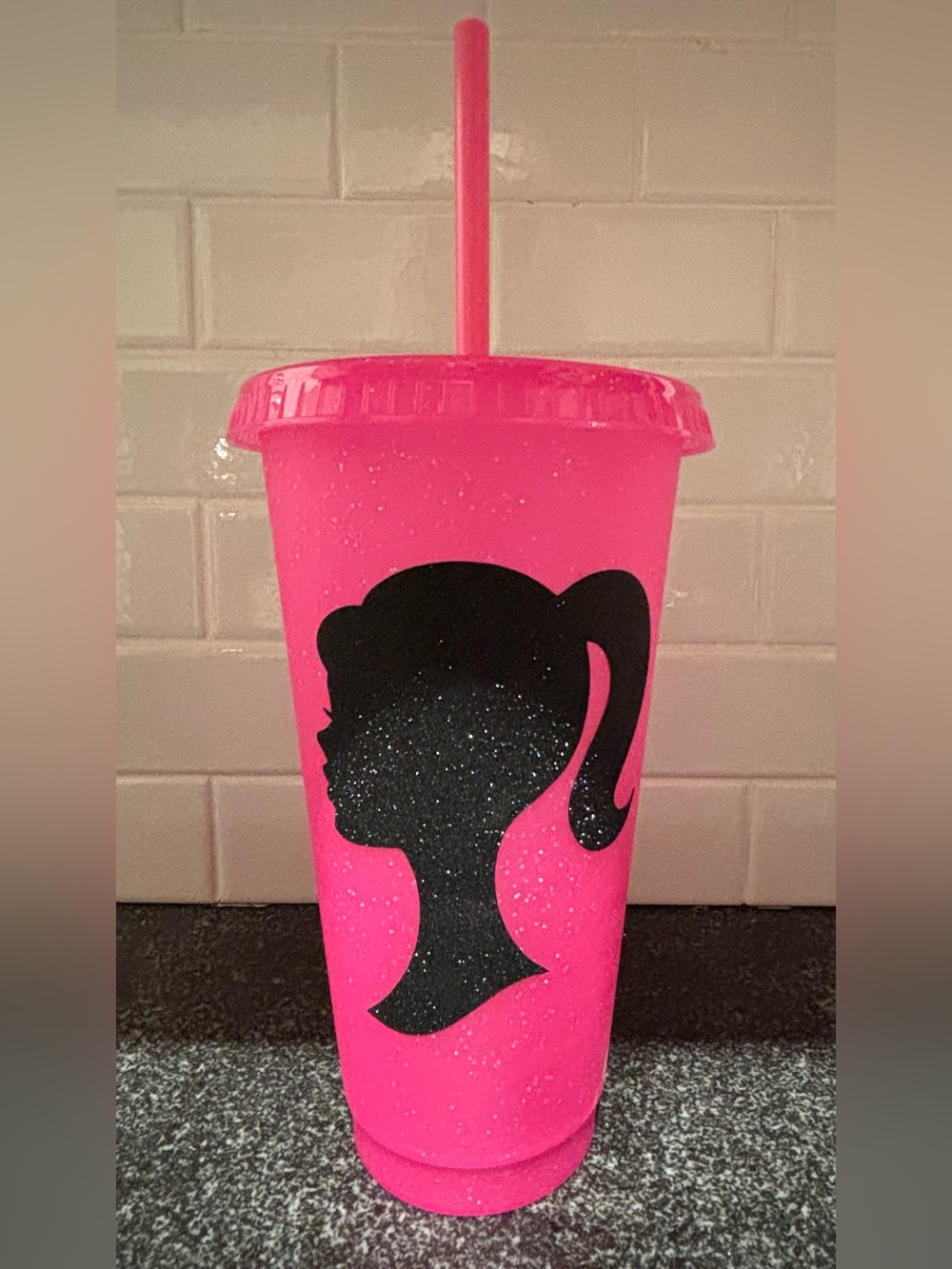Barbie Silhouette Drink Tumbler